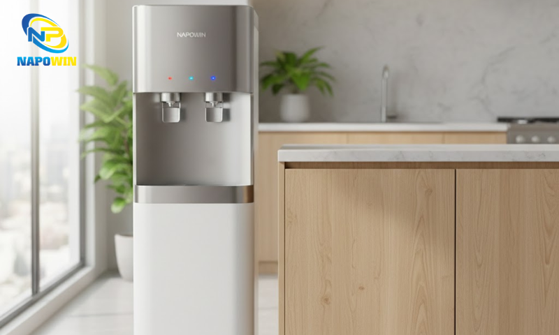 Giá máy lọc nước RO Napowin nóng nguội có thể thay đổi tùy theo số lõi lọc, kiểu dáng và chương trình ưu đãi từng thời điểm
