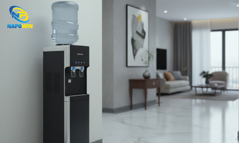 Máy lọc nước nóng lạnh nguội tủ đứng được thiết kế với cấu trúc khoa học, tích hợp hệ thống lọc RO cùng bộ phận làm nóng – làm lạnh riêng biệt