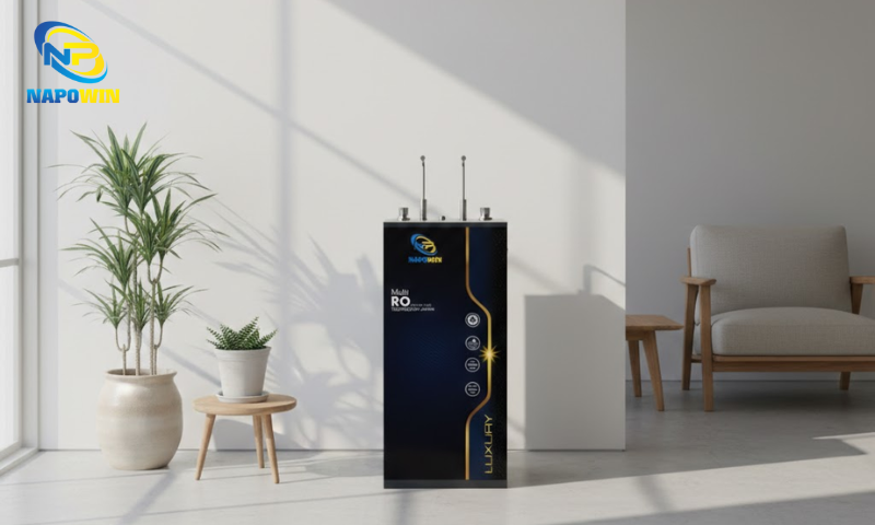 Tủ đứng khoáng tinh khiết được thiết kế với cấu trúc khoa học, tối ưu từng bộ phận