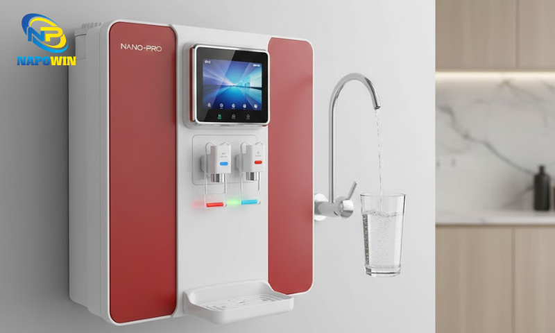 Máy lọc nước treo tường nóng–nguội–lạnh Napowin RO-06 được trang bị công nghệ lọc RO đa cấp hiện đại